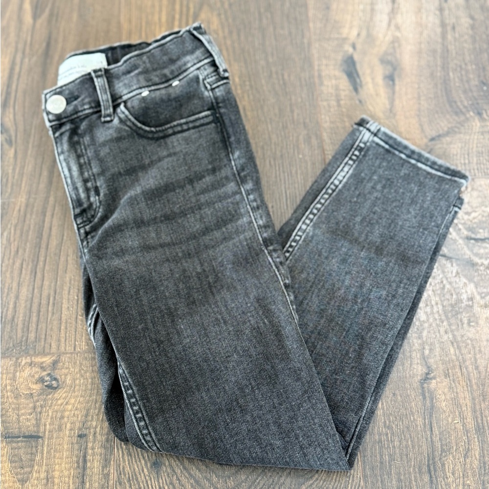 Abercrombie Kids black high rise jeggings girls size 7 8 short NWOT